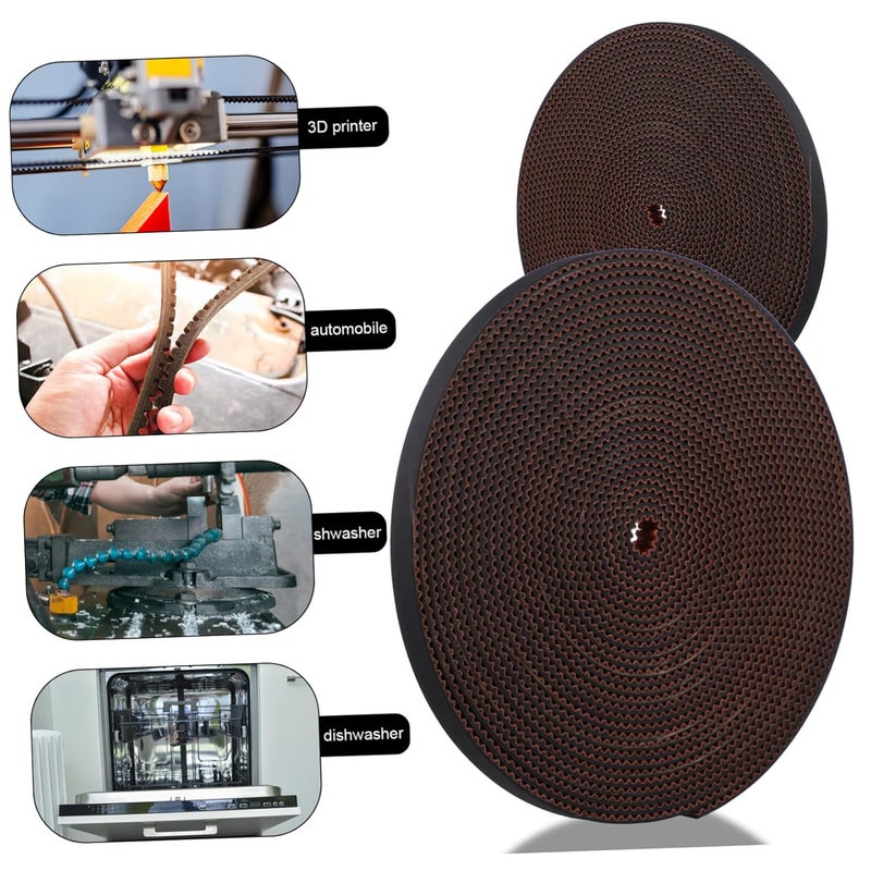 3 مجموعات من إكسسوارات الحزام المطاطي المفتوحة ذات مشبك التوقيت CNC مقاس متوسط 3 قطع - Image 3